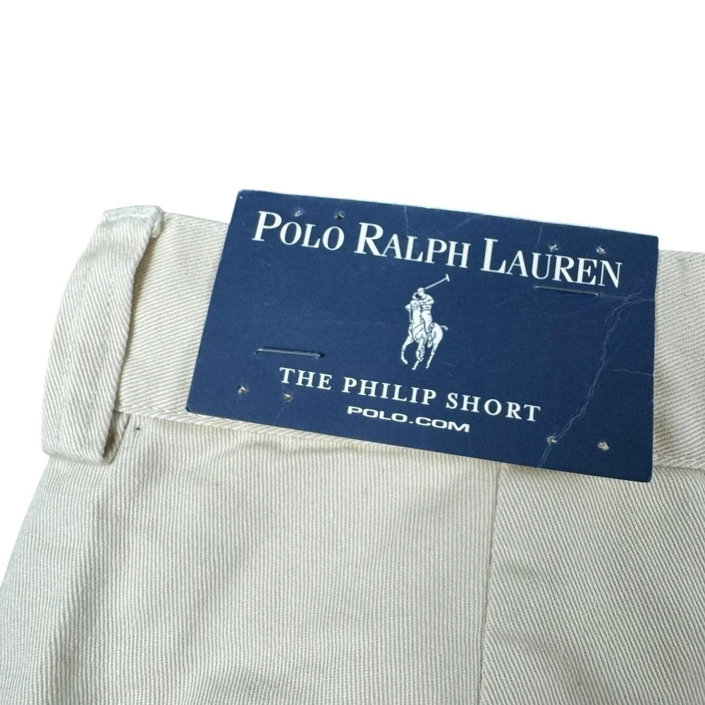 Polo Ralph Lauren Phillip VTG Shorts Mens 40 Light Tan Khaki Chino NWT